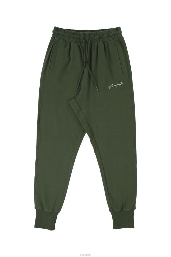 muži lesná zeleň 228 cloud joggerov YoungLA oblečenie X2044875