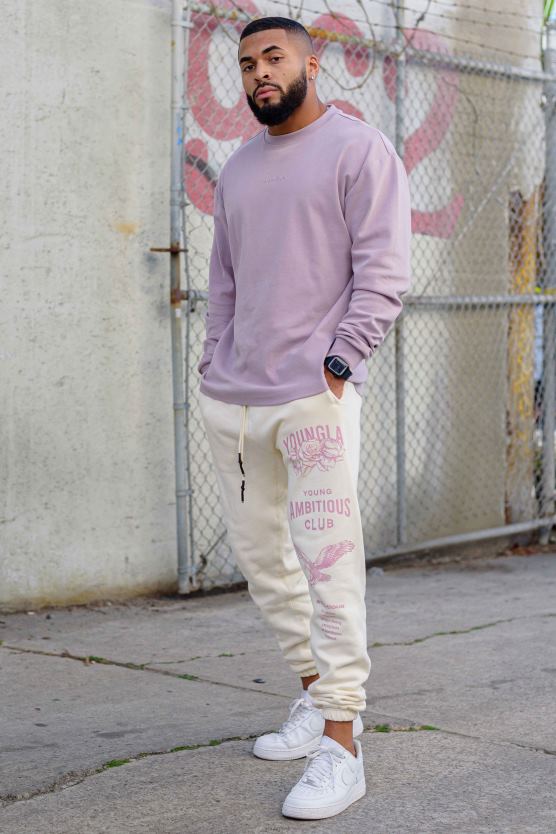 muži sivá vypraná 233 nesmrteľných bežcov YoungLA oblečenie X2044847