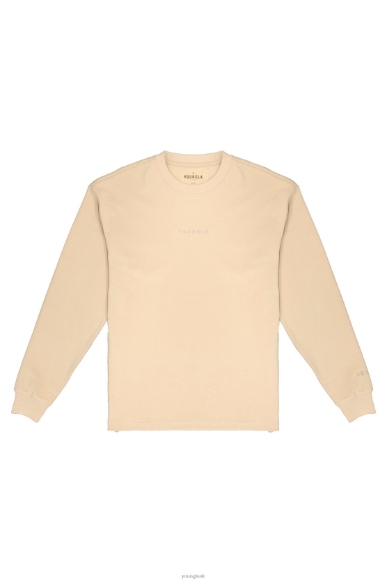 muži béžová Dlhé rukávy z 450 oblačnej peny YoungLA oblečenie X2044416