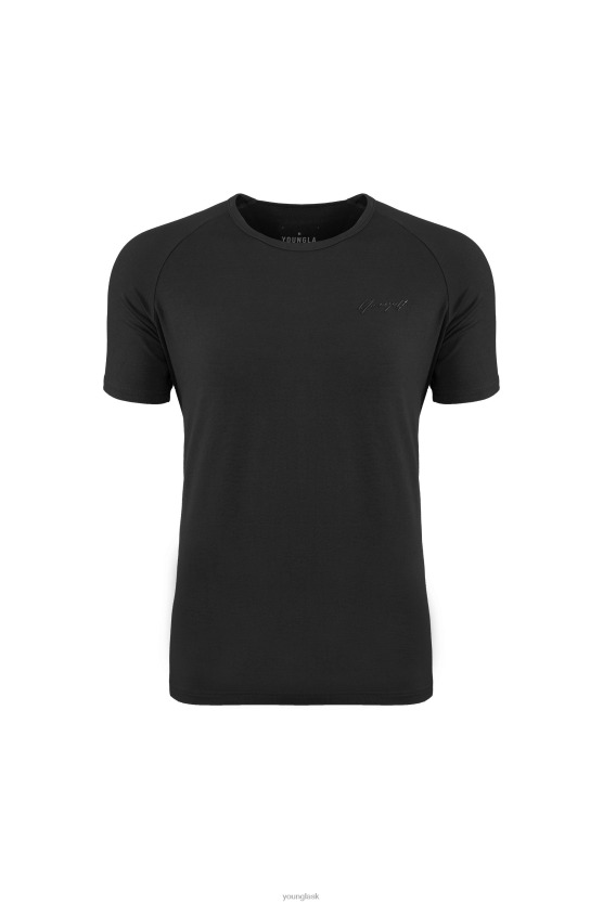 muži čierna 422 vybavené delt tričko YoungLA oblečenie X2044381