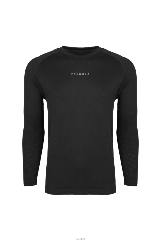 muži čierna 823 kompresné dlhé rukávy novej generácie YoungLA oblečenie X2044359