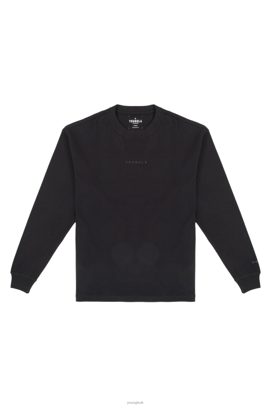 muži čierna Dlhé rukávy z 450 oblačnej peny YoungLA oblečenie X2044410