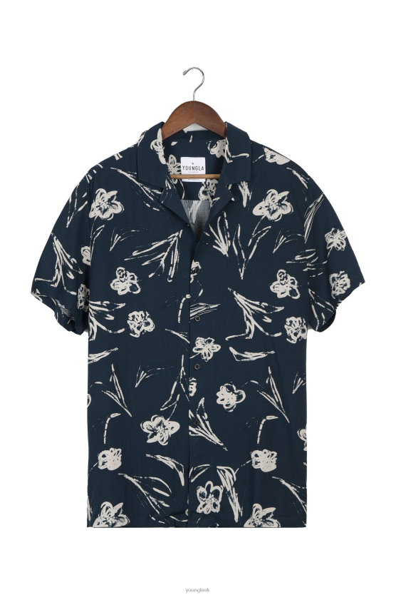 muži kriedové kvety 445 košele cabo vibez s potlačou YoungLA oblečenie X2044314