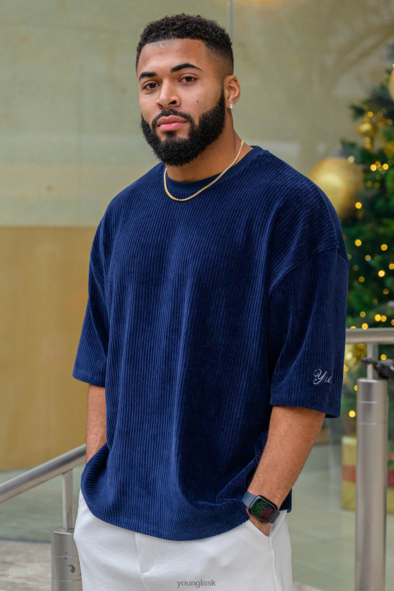 muži námorníctvo 421 manšestrových tričiek supersized YoungLA oblečenie X2044169