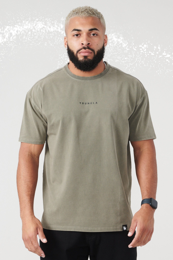 muži rašelinové umývanie 401 základných tričiek s jackom, letné 23' YoungLA oblečenie X2044206
