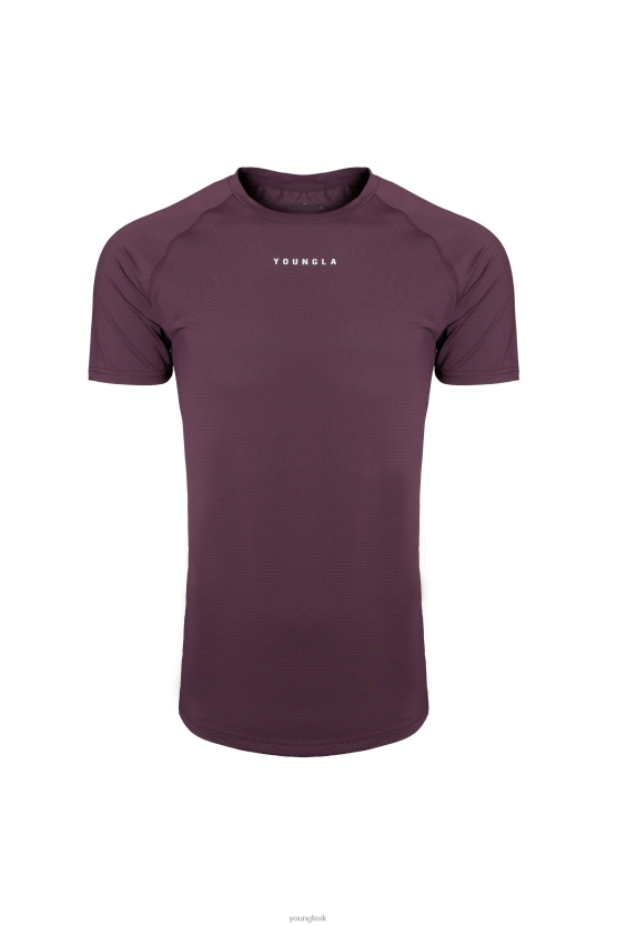 muži slivka Tričká s krátkym rukávom z radu 440 YoungLA oblečenie X2044439