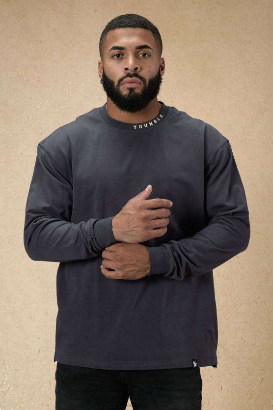 muži uhlia 810 ochranná známka s dlhými rukávmi YoungLA oblečenie X2044428