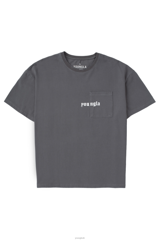 muži umývanie uhlia 416 večných vreckových tričiek YoungLA oblečenie X2044184