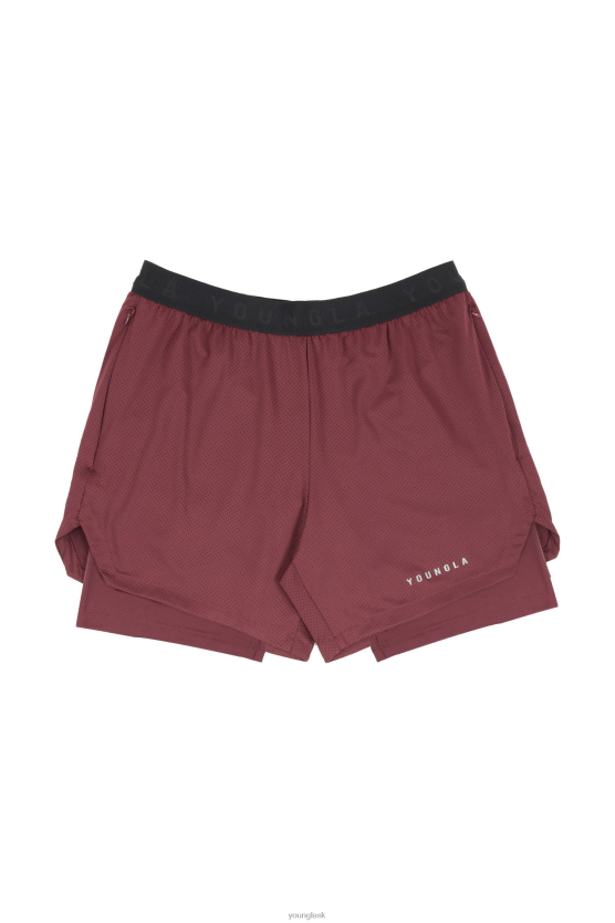 muži hnedá 129 trilógie kompresné šortky YoungLA oblečenie X2044534