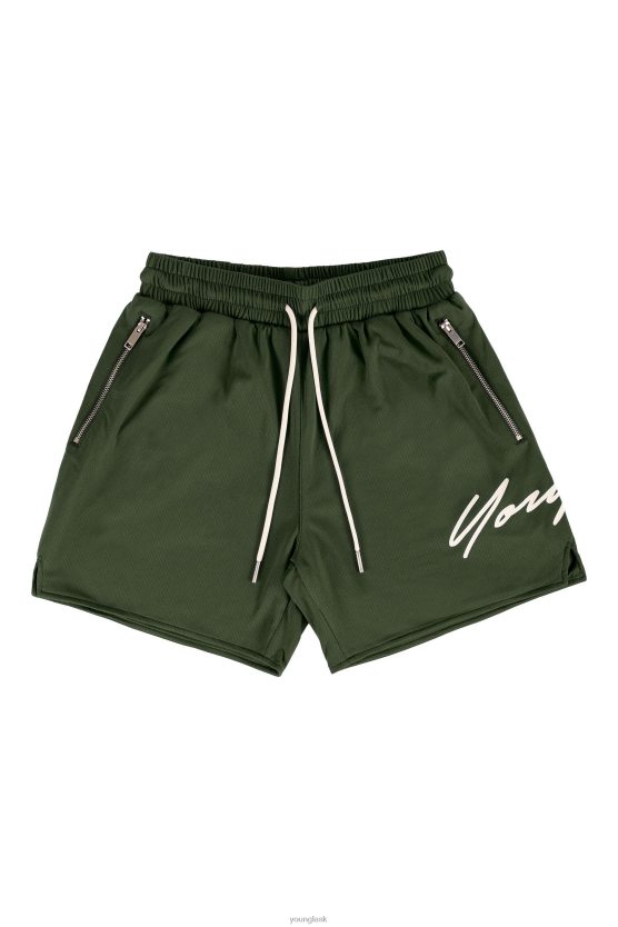 muži olivový 115 podpisových šortiek YoungLA oblečenie X2044586