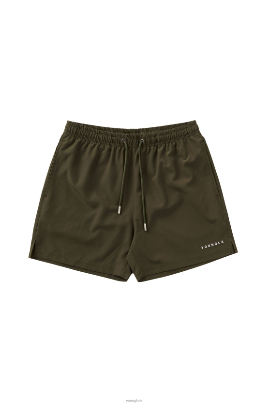 muži olivový 140 nočné plavkové šortky 23' YoungLA oblečenie X2044546