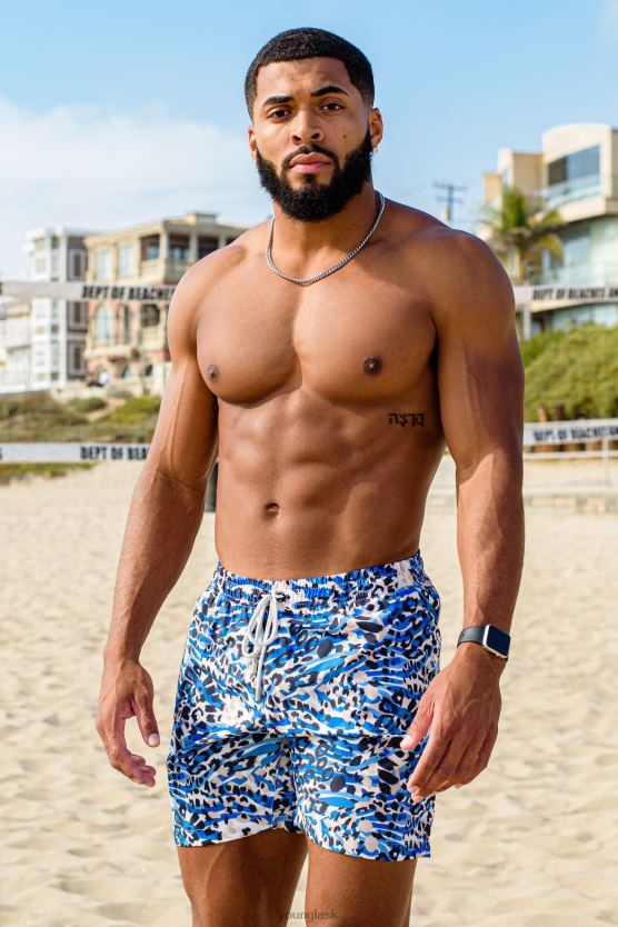 muži prezlečený tiger 128 abstraktné plavky \'22 YoungLA oblečenie X2044707