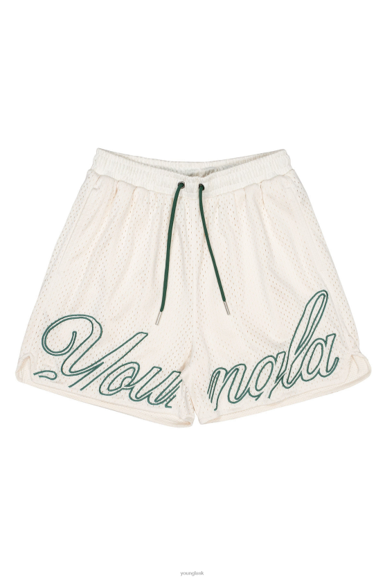 muži sivobiely 155 majstrovských šortiek YoungLA oblečenie X2044472