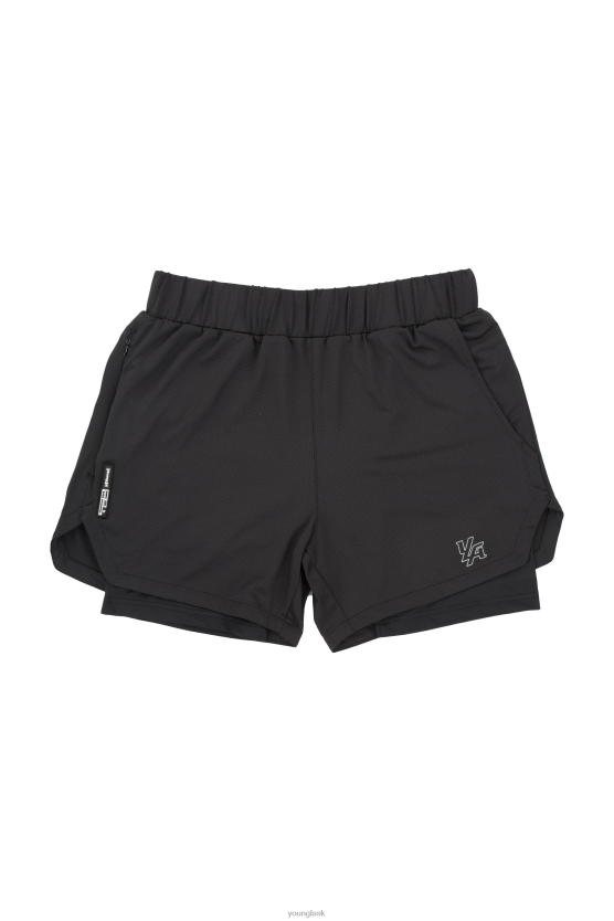 muži všetko čierne 105 kompresné šortky 2.0 YoungLA oblečenie X2044569