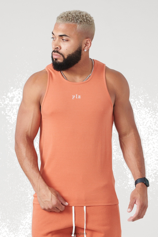 muži hrdzavé oranžové umývanie 310 tankov san diego YoungLA oblečenie X204445