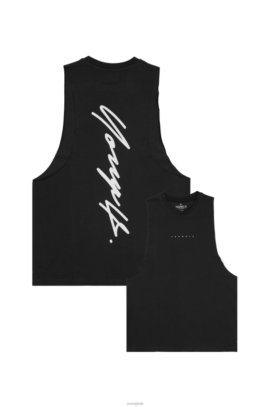 muži čierna 323 autogramových delt tankov YoungLA oblečenie X20446
