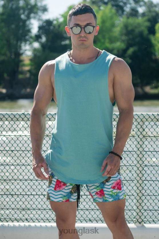 muži piesku 308 svalových nádrží YoungLA oblečenie X204484