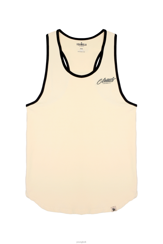 muži sivobiely 324 classics string tank YoungLA oblečenie X2044109