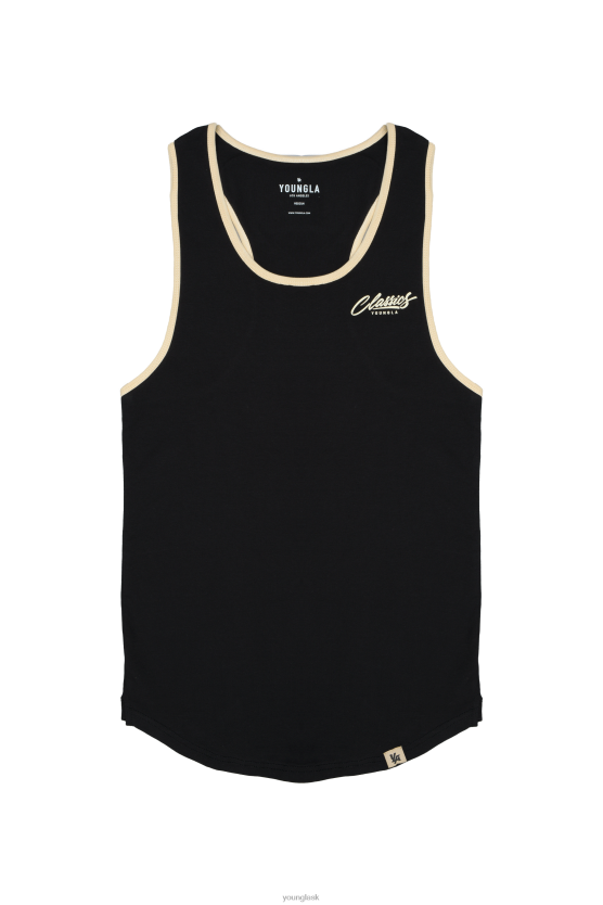 muži sivobiely 324 classics string tank YoungLA oblečenie X2044109