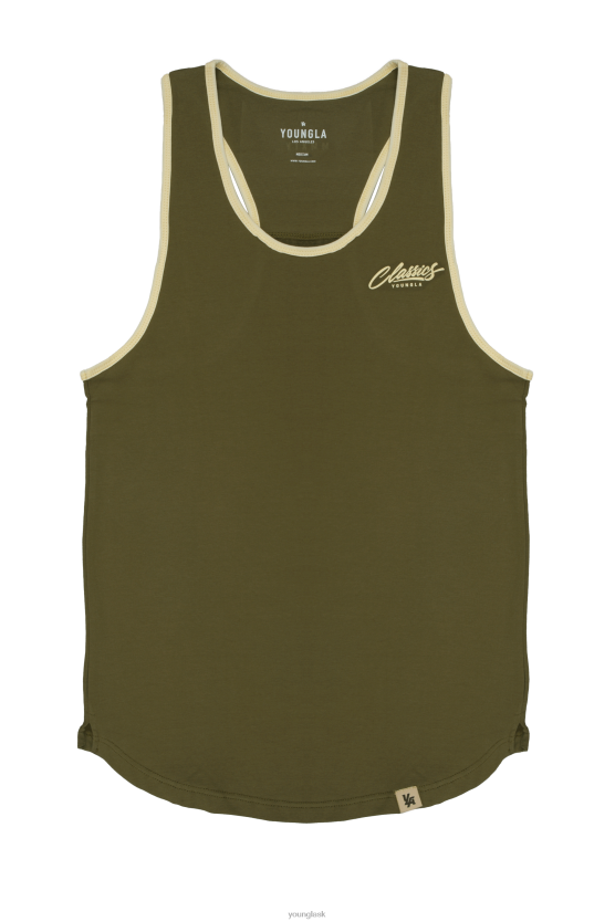 muži sivobiely 324 classics string tank YoungLA oblečenie X2044109