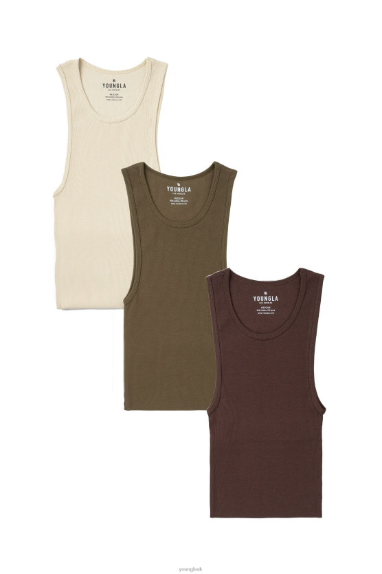 muži zemitý balík 340 manželiek - 3 balenie YoungLA oblečenie X20442