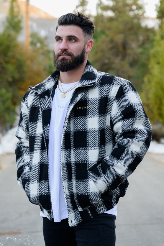 muži čierna 563 kráľovských búnd YoungLA oblečenie X2044824