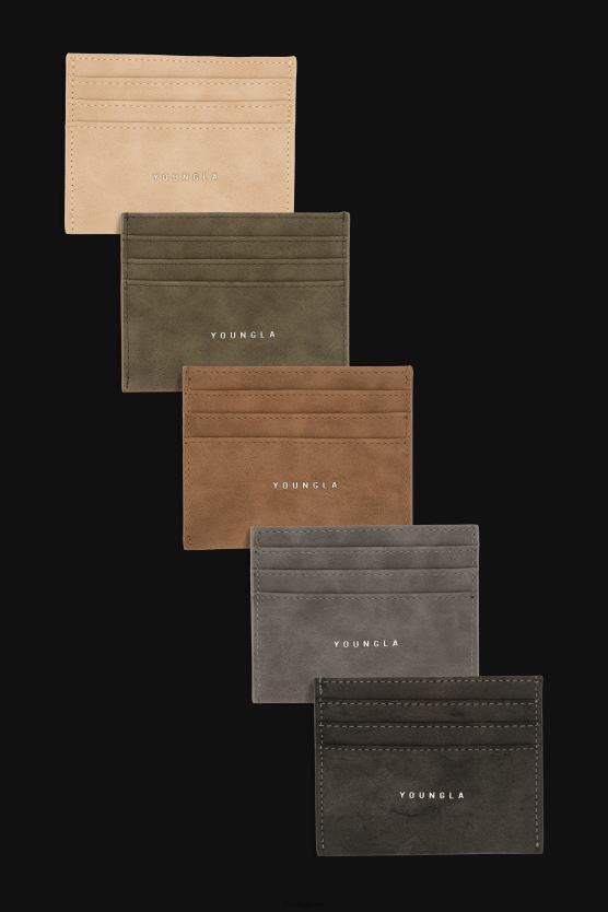 muži tmavošedý Držiteľ výkonnej karty 725 YoungLA príslušenstvo X2044985