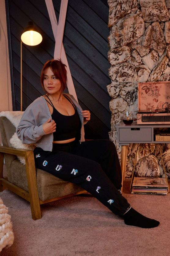 ženy bridlica w203 zimné kvitnúce joggery YoungLA oblečenie X20441117