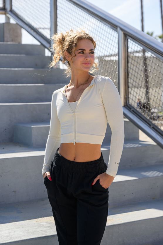 ženy hnedá w418 s dvojitým zipsom s dlhým rukávom YoungLA oblečenie X20441037