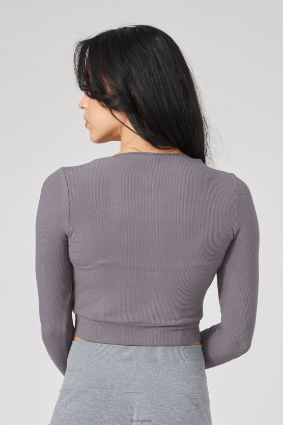 ženy čierna w418 s dvojitým zipsom s dlhým rukávom YoungLA oblečenie X20441039