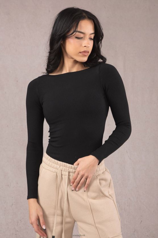 ženy čierna w420 grace top YoungLA oblečenie X20441068