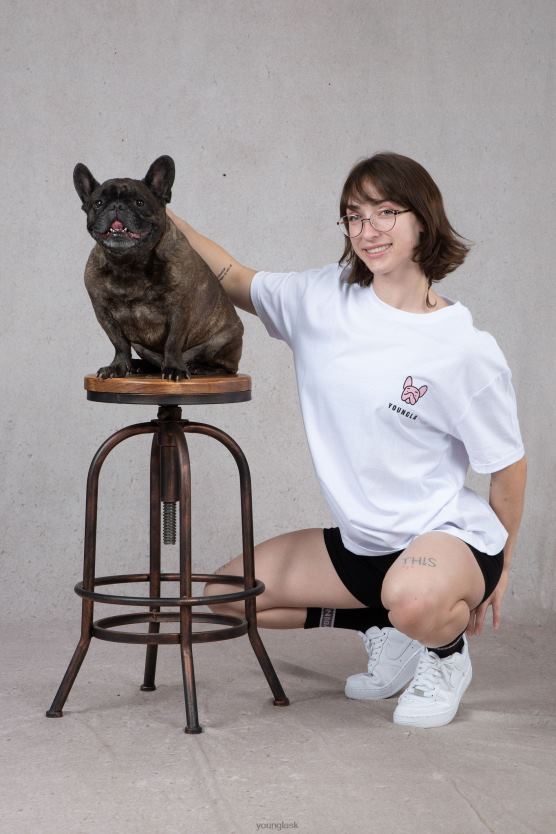 ženy svetlošedé umývanie W417 iggy oversized tričko YoungLA oblečenie X20441057