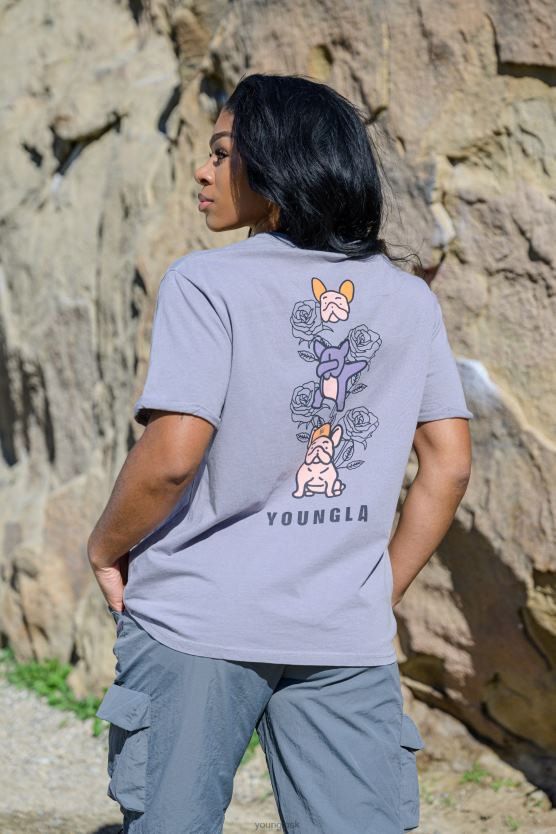 ženy zelené umývanie W417 iggy oversized tričko YoungLA oblečenie X20441056