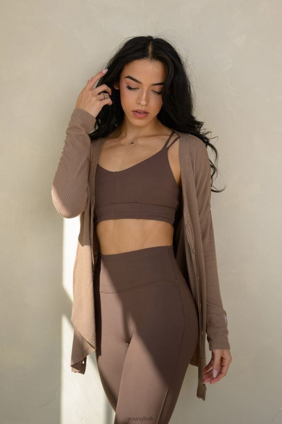 ženy mliečna čokoláda w319 - športová podprsenka asana YoungLA oblečenie X20441019