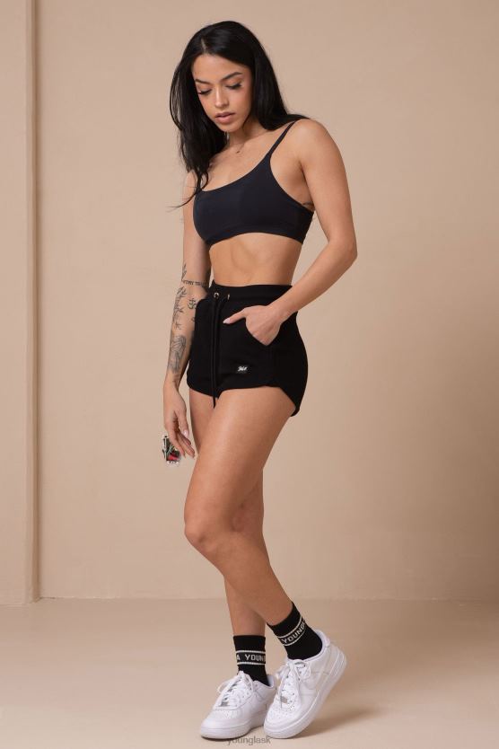 ženy čierna W113 broskyňové krátke šortky YoungLA oblečenie X20441100