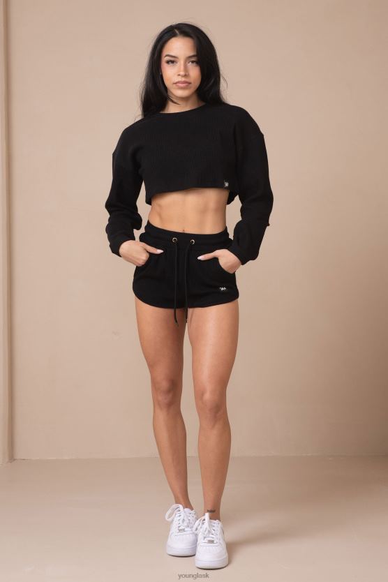ženy čierna W113 broskyňové krátke šortky YoungLA oblečenie X20441100