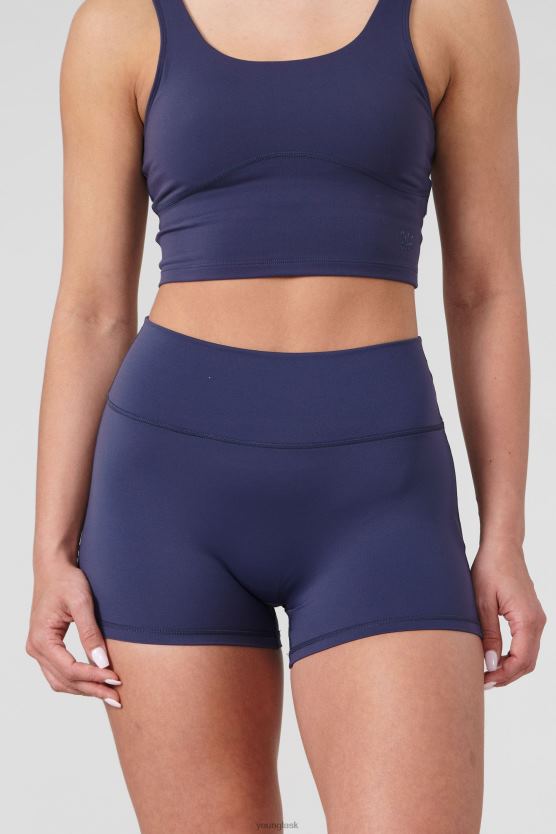 ženy čierna dahlia w110 motorkárske šortky na vyššiu úroveň 3\" YoungLA oblečenie X20441116