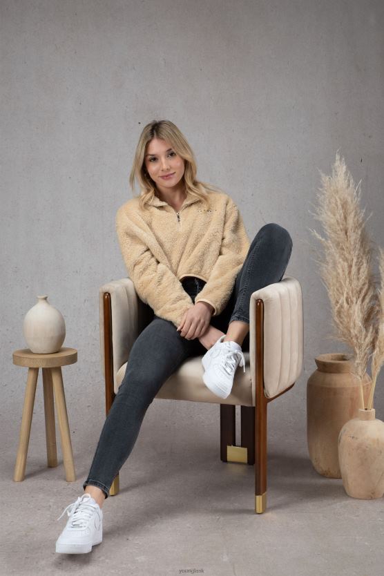 ženy čierna W506 plyšový fleecový pulóver YoungLA oblečenie X20441203