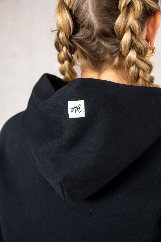 ženy čierna mikina s kapucňou w502 YoungLA oblečenie X20441190