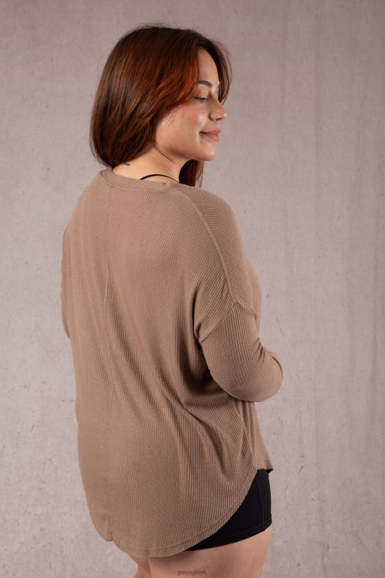 ženy vanilkový krém W415 kaviarenský sveter YoungLA oblečenie X20441195